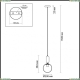 Подвес 4669/1 ★Odeon Light, 1 x 40Вт☀, Золото► — Купить▼