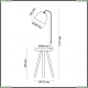 Торшер 4666/1F ★Odeon Light, 1 x 60Вт☀, Коричневый► — Купить▼