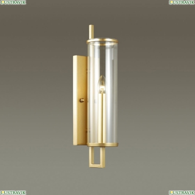 Бра 4655/1W ★Odeon Light, 1 x 60Вт☀, Золото► — Купить▼