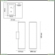 Светильник 3833/2WB ★Odeon Light, 2 x 7Вт☀, Золото► — Купить▼