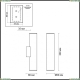Светильник 3833/2WA ★Odeon Light, 2 x 7Вт☀, Золото► — Купить▼