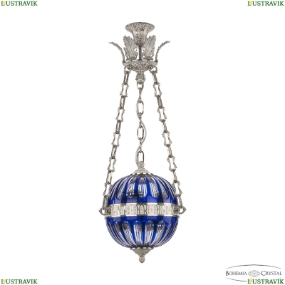 Подвес 71000P/25 NW Clear-Blue/H-1H Y8 ★Bohemia Ivele Crystal, Никель белёный► — Купить▼