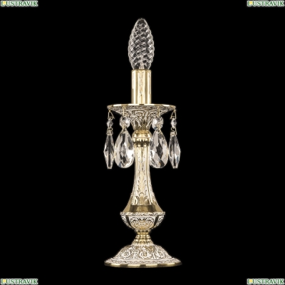 Настольная лампа 71100L/1-26 GW ★Bohemia Ivele Crystal, Золото белёное► — Купить▼