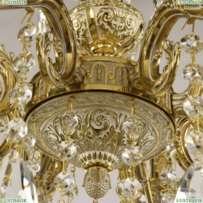 Люстра 71202/8/175 A GW ★Bohemia Ivele Crystal, Золото белёное► — Купить▼