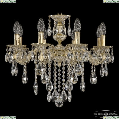 Люстра 71202/8/175 B GW ★Bohemia Ivele Crystal, Золото белёное► — Купить▼