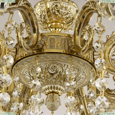 Люстра 71202/8/175 B GW ★Bohemia Ivele Crystal, Золото белёное► — Купить▼