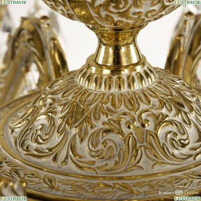 Люстра 71202/8/175 B GW ★Bohemia Ivele Crystal, Золото белёное► — Купить▼
