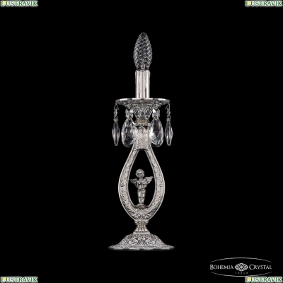 Настольная лампа 71400L/1-33 NW FA10S ★Bohemia Ivele Crystal, Никель белёный► — Купить▼