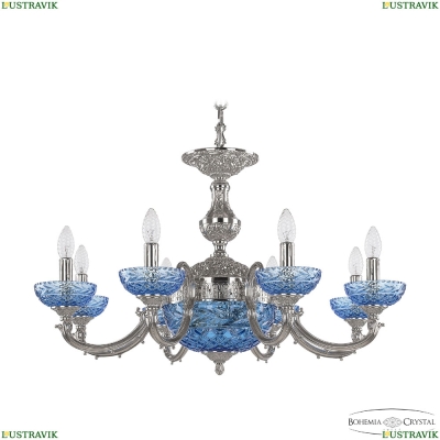 Люстра 72209P/8/210 Ni P Aquamarine/M-1F ★Bohemia Ivele Crystal, Никель► — Купить▼