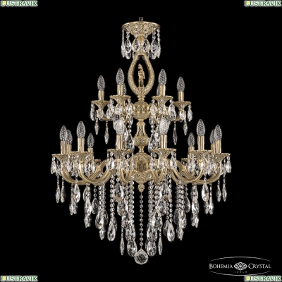 Люстра 72401/12+6/250/2d B FP FH1M ★Bohemia Ivele Crystal, Патина► — Купить▼