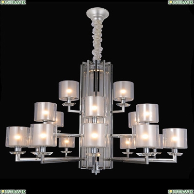 4412+6+3/C Подвесная люстра со светодиодной подсветкой 4412+6+3/C chrome Newport 440 — купить в интернет-магазине ЛЮСТРАВИК