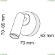 Спот C038WL-L3W3K ★Maytoni, 1 x 3Вт☀, Белый► — Купить▼