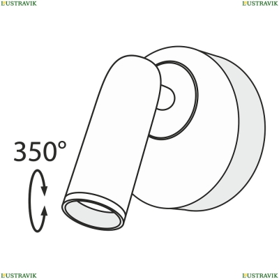 Спот C038WL-L3W3K ★Maytoni, 1 x 3Вт☀, Белый► — Купить▼
