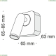 Спот C039WL-L3B3K ★Maytoni, 1 x 3Вт☀, Черный► — Купить▼