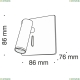 Бра C040WL-L3B3K ★Maytoni, 1 x 3Вт☀, Черный► — Купить▼