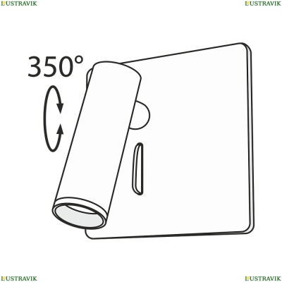 Бра C040WL-L3W3K ★Maytoni, 1 x 3Вт☀, Белый► — Купить▼