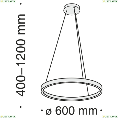 Светильник MOD058PL-L32BS4K ★Maytoni, 1 x 37Вт☀, Золото► — Купить▼