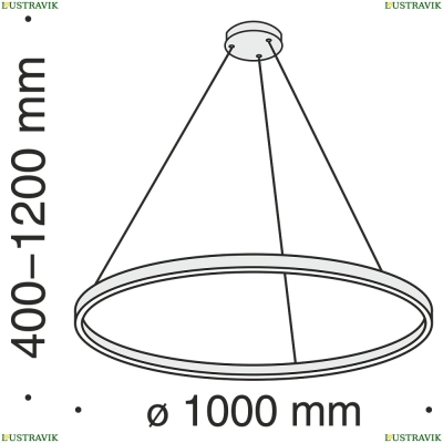 Светильник MOD058PL-L54BS4K ★Maytoni, 1 x 61Вт☀, Золото► — Купить▼