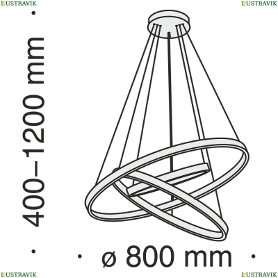 Светильник MOD058PL-L100BS4K ★Maytoni, LED☀, Золото► — Купить▼