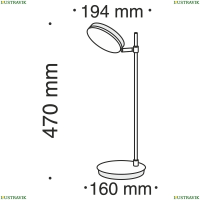 Настольная лампа MOD070TL-L8B3K ★Maytoni, 1 x 8Вт☀, Черный► — Купить▼