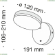 Бра MOD070WL-L8B3K ★Maytoni, 1 x 8Вт☀, Черный► — Купить▼