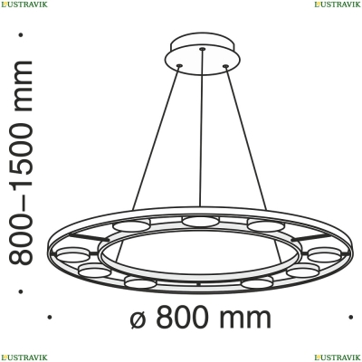 Светильник MOD070PL-L63B3K ★Maytoni, LED☀, Черный► — Купить▼