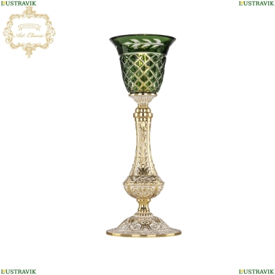 Настольная лампа 32.1100L.15.GW.P2.Clear-Green.H-1J ★Bohemia Art Classic, Золото белёное► — Купить▼