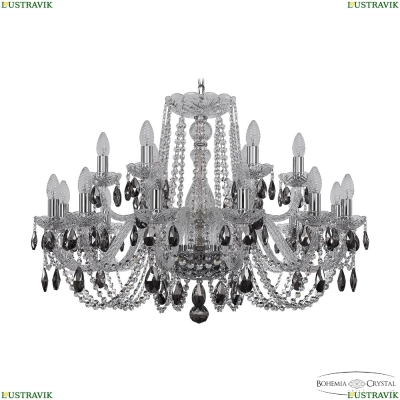 Люстра 1402/12+6/300 Ni K731 ★Bohemia Ivele Crystal, Никель► — Купить▼