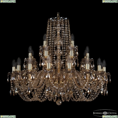 Люстра 1402/16+8+4/300 G M721 ★Bohemia Ivele Crystal, Золото► — Купить▼