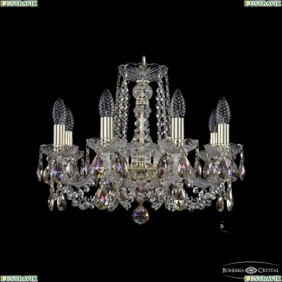 Люстра 1402/8/160 G K801 ★Bohemia Ivele Crystal, Золото► — Купить▼