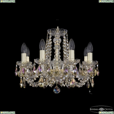 Люстра 1402/8/160 G R801 ★Bohemia Ivele Crystal, Золото► — Купить▼