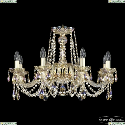 Люстра 1402/8/240 G M801 ★Bohemia Ivele Crystal, Золото► — Купить▼