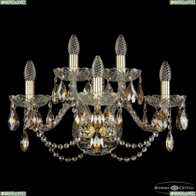 Бра 1402B/3+2/195/XL G K721 ★Bohemia Ivele Crystal, Золото► — Купить▼