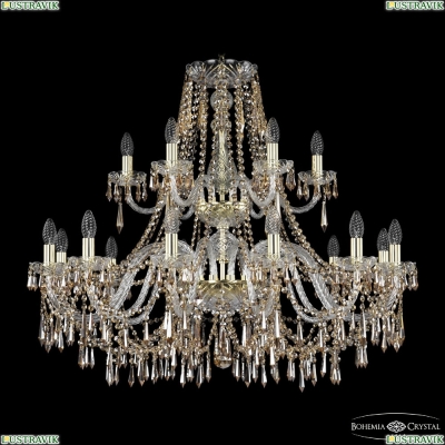 Люстра 1403/12+6/360/2d G R721 ★Bohemia Ivele Crystal, Золото► — Купить▼