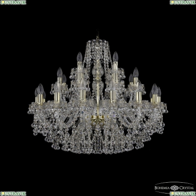 Люстра 1409/16+8+4/300 G ★Bohemia Ivele Crystal, Золото► — Купить▼
