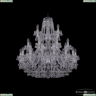 Люстра 1409/16+8+4/300/3d Ni ★Bohemia Ivele Crystal, Никель► — Купить▼