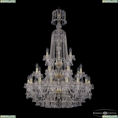 Люстра 1409/16+8+4/300/XL-130/3d G ★Bohemia Ivele Crystal, Золото► — Купить▼