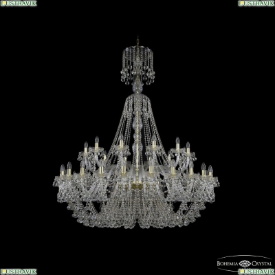 Люстра 1409/24+12/530/XL-170 G ★Bohemia Ivele Crystal, Золото► — Купить▼