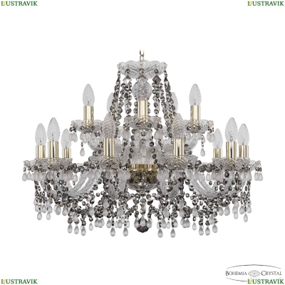 Люстра 1410/10+5/240 G V0300 R731 ★Bohemia Ivele Crystal, Золото► — Купить▼