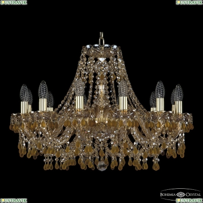 Люстра 1410/12/240 G V1003 M721 ★Bohemia Ivele Crystal, Золото► — Купить▼