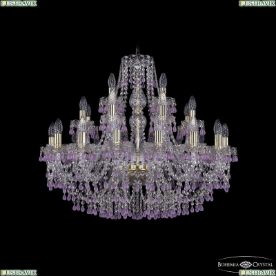 Люстра 1410/16+8+4/300 G V7010 ★Bohemia Ivele Crystal, Золото► — Купить▼