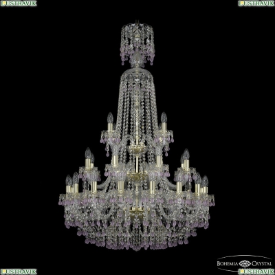 Люстра 1410/16+8+4/300/XL-130/3d G V7010 ★Bohemia Ivele Crystal, Золото► — Купить▼