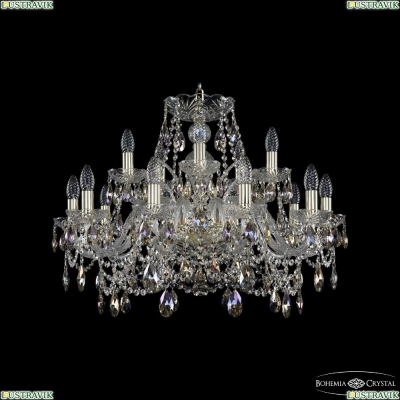 Люстра 1411/10+5/240 G K801 ★Bohemia Ivele Crystal, Золото► — Купить▼