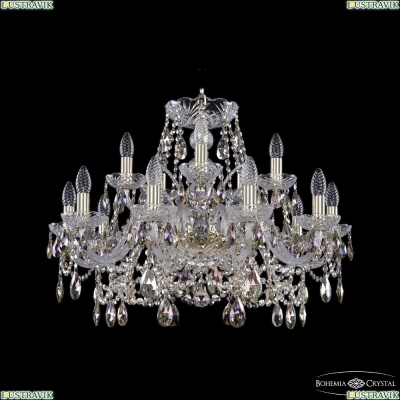 Люстра 1411/10+5/240 G R801 ★Bohemia Ivele Crystal, Золото► — Купить▼