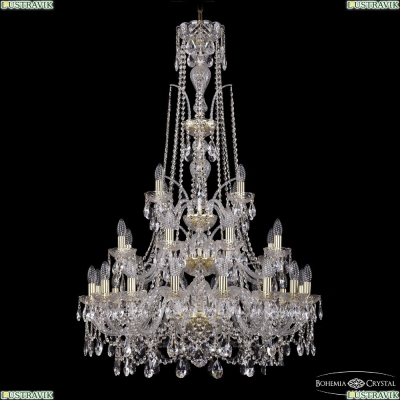 Люстра 1411/16+8+4/300/XL-131/3d G ★Bohemia Ivele Crystal, Золото► — Купить▼