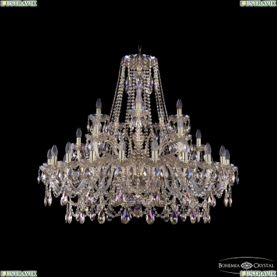 Люстра 1411/20+5+5/400 G M801 ★Bohemia Ivele Crystal, Золото► — Купить▼