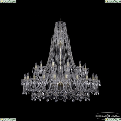 Люстра 1411/24+12/530/XL-152 G ★Bohemia Ivele Crystal, Золото► — Купить▼