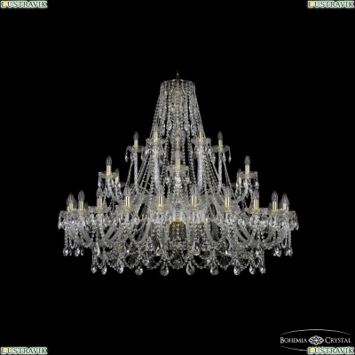 Люстра 1411/24+6+6/530 G ★Bohemia Ivele Crystal, Золото► — Купить▼
