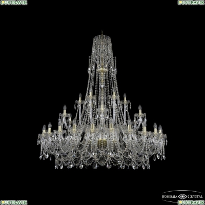 Люстра 1411/24+6+6/530/XL-165 G ★Bohemia Ivele Crystal, Золото► — Купить▼