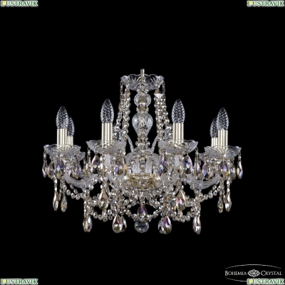 Люстра 1411/8/195 G R801 ★Bohemia Ivele Crystal, Золото► — Купить▼